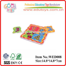 2015 good wood & wooden number puzzle toys